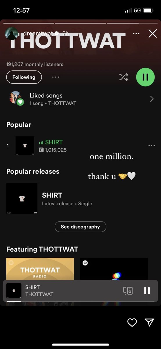 Thottwat - SHIRT 
1 M