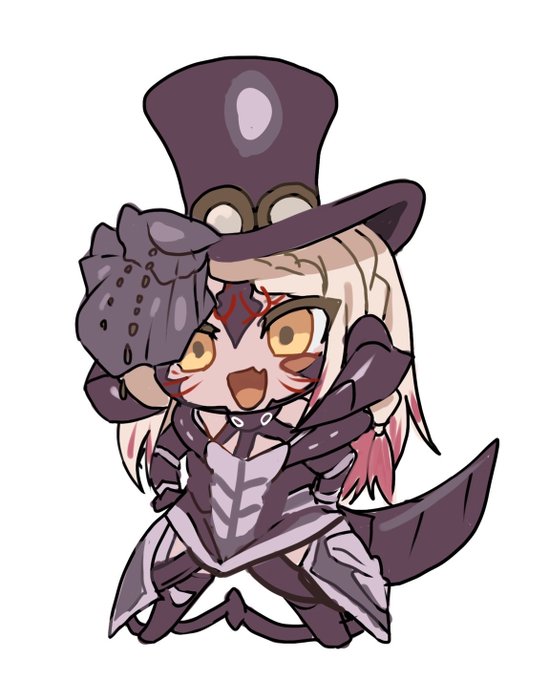 デフォルメverのFF14自キャラも描いて貰ったから見て。ワイがイくとこ見てて…… https://t.co/YHfDLiIPfV 