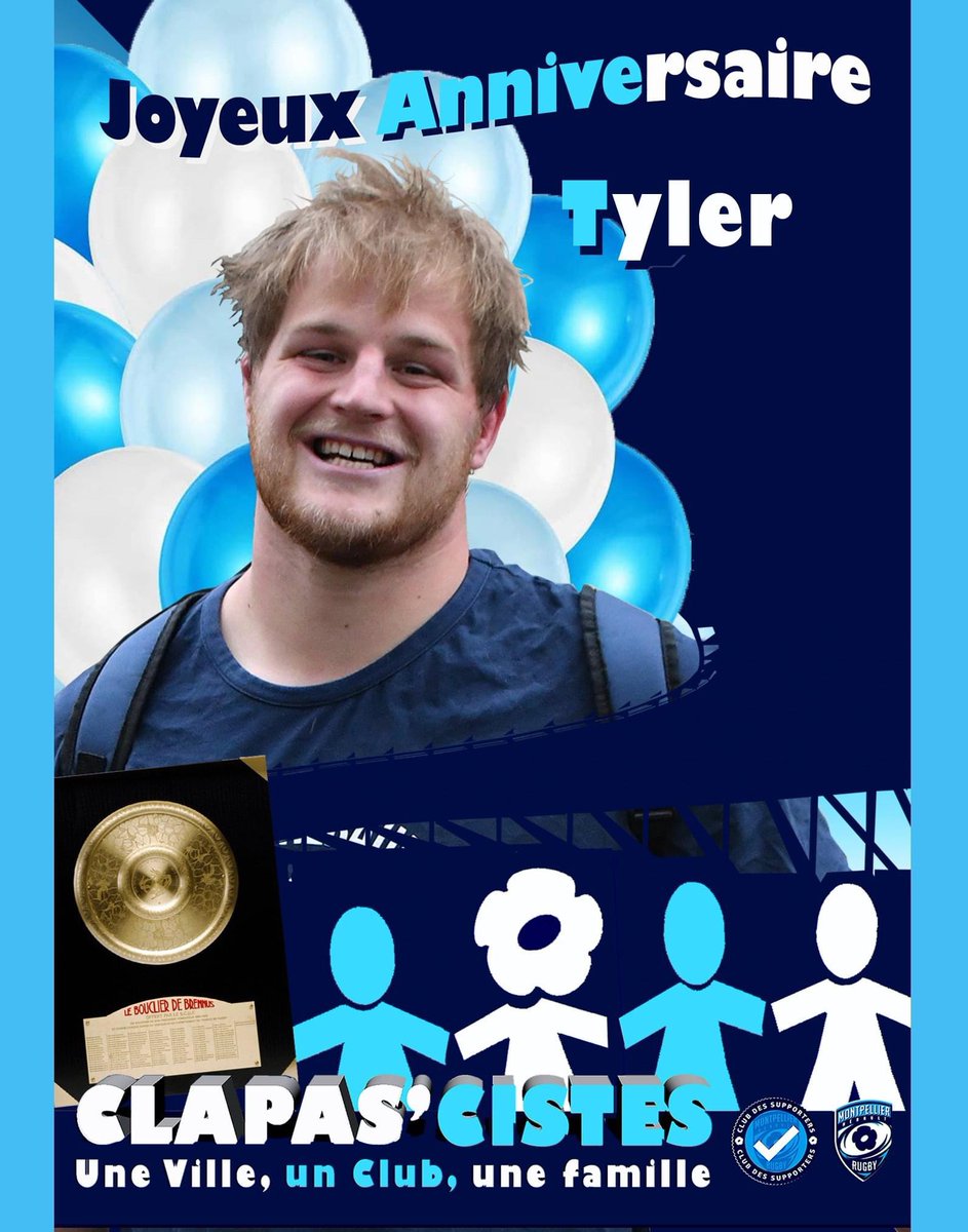 ClapasCistes's tweet photo. Nous souhaitons un joyeux anniversaire πππ Γ Tyler #duguid
#teammhr https://t.co/pXrIgpvTYL