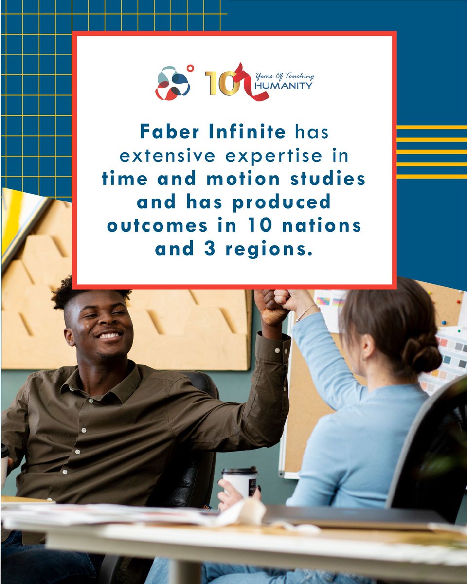 FaberInfinite's tweet image. Faber Infinite Consulting has successfully deployed a Time and Motion study as a tool for improving situations at several client sites. It has helped organizations deliver optimum results at minimum costs.​

#TimeandMotionStudy #Consulting #Consultants #operationalefficiency