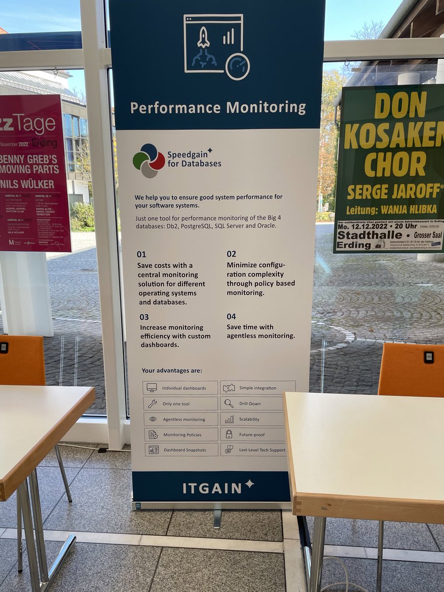 maggus_f's tweet photo. Gerade bei den #SQLDays in Erding angekommen und direkt den @s4dbs Banner aufgestellt. Gleich mal schauen was es so leckeres in der Innenstadt gibt https://t.co/Rj9ZJm42XU