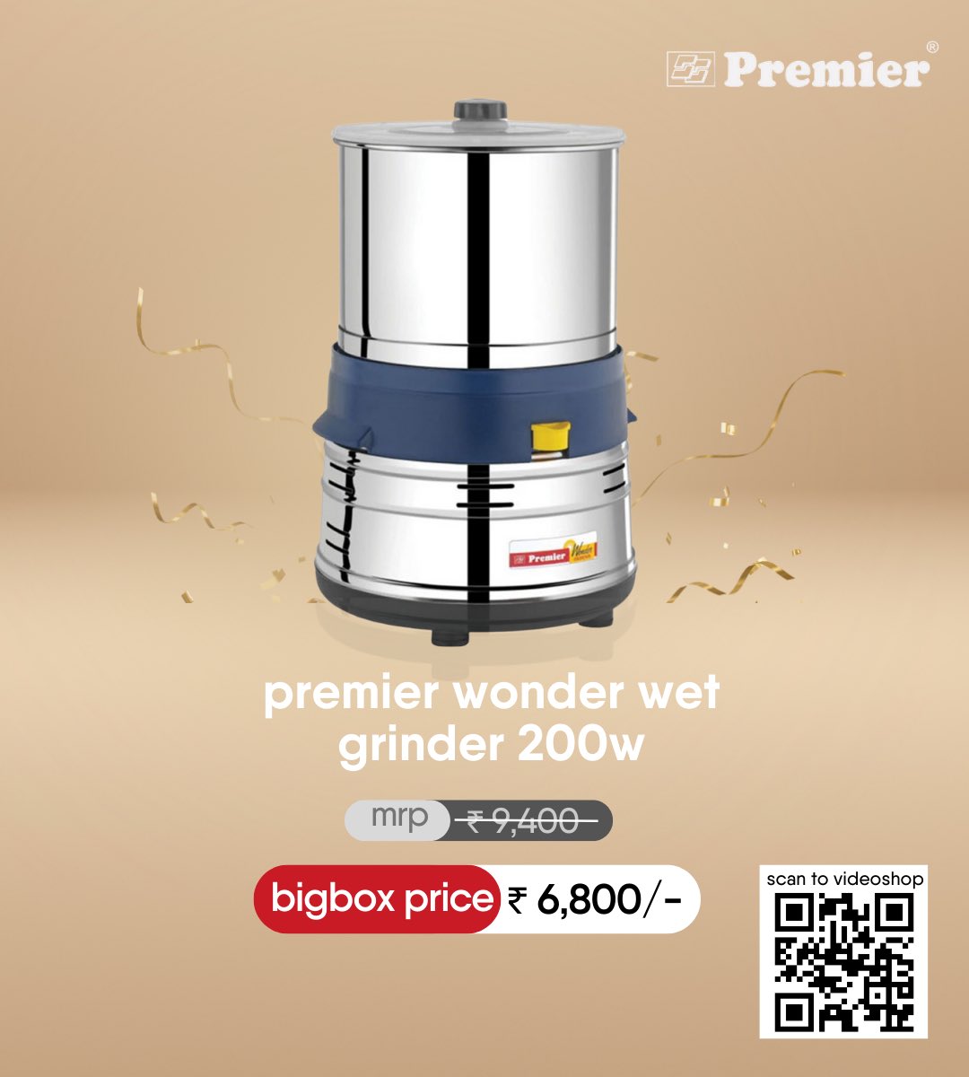 Bigboxapp's tweet photo. Innovative kitchen appliances that are 
simple, easy to use and maintain by Premier kitchen now available on the BigBox app 💯 Videoshop your favourite brands and products with ease!!

https://t.co/NBKrEljFc9

#videocall  #bigboxindia #bigboxshopping #sellwithvideo #videoshop https://t.co/W6ApTNJVP2