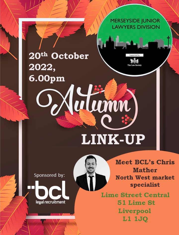 >>> Less than 2 weeks away! ...There's still time to register for your tickets <a href="/MerseysideJLD/">Merseyside JLD</a> members! Visit: lnkd.in/e44tn8Cr... BCL's Chris Mather &amp; Charlotte Newton Legal Recruiter look forward to seeing you all there!
.
#BCLIsDelightedToSponsor