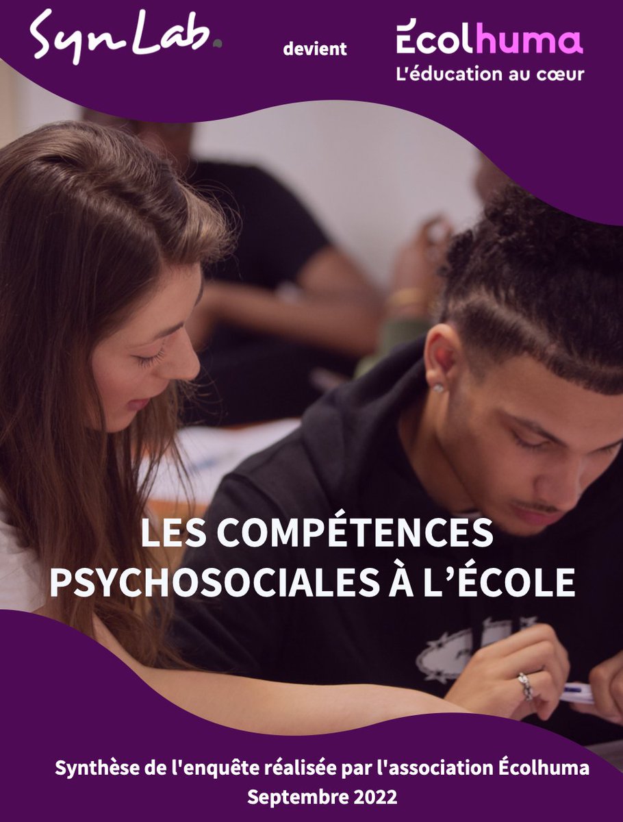 ScholaVie's tweet photo. Avez-vous lu l'enquête scientifique d'#EcolHuma sur le rôle et les pratiques des enseignants dans le développement des #compétencespsychosociales à l'école ? 🤗
C'est par ici @SynLabFr : https://t.co/2fxdgUdZrC https://t.co/HRiMrWlpVl