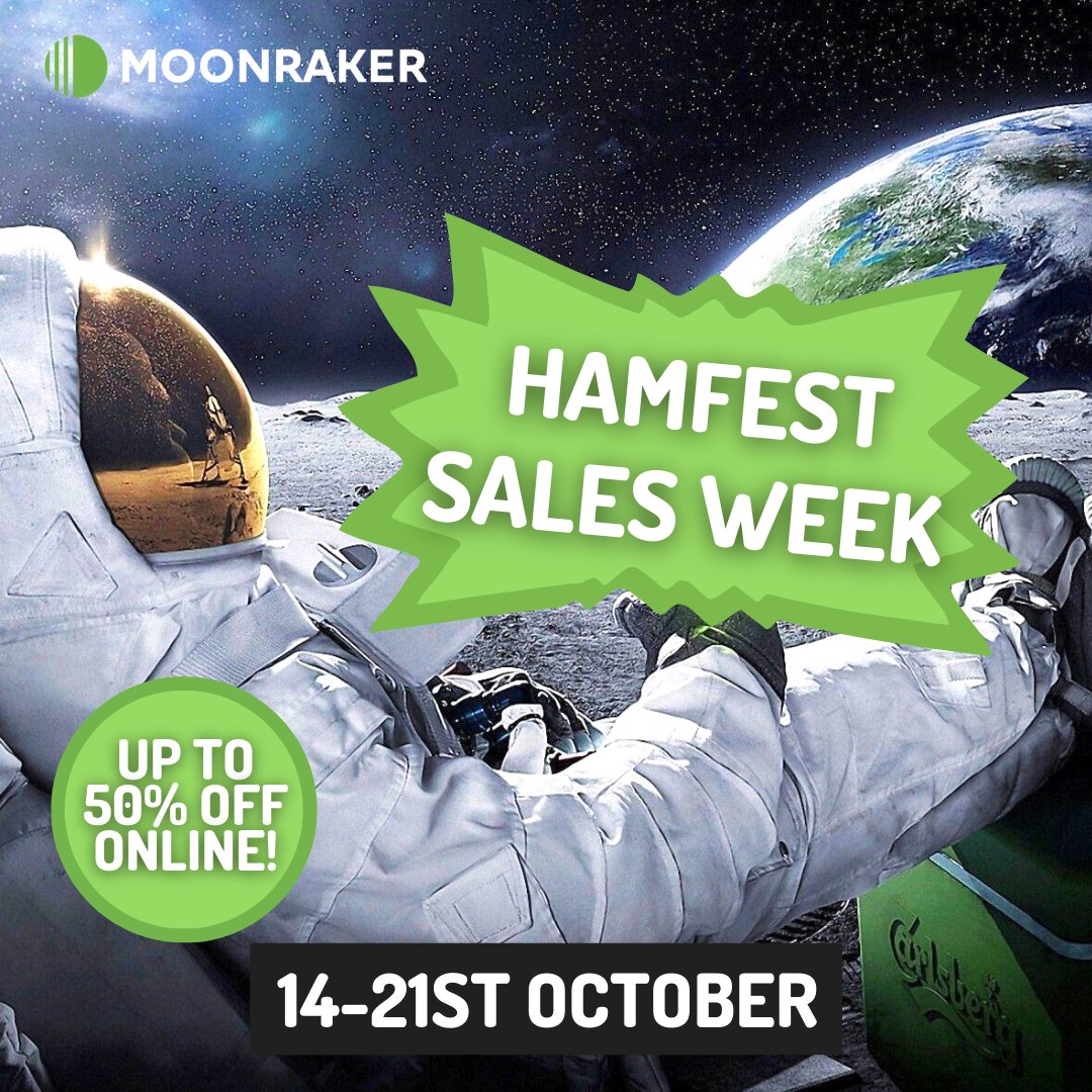 moonrakerukltd's tweet photo. Sales week has started! Who’s excited?
We are offering up to 50% off online across a range of our products, so keep your eyes peeled.
🌐https://t.co/7UEVHyDEYw
#amateurradio #hamradio #radio #salesweek #hamfes https://t.co/eTVBGAW4Jr
