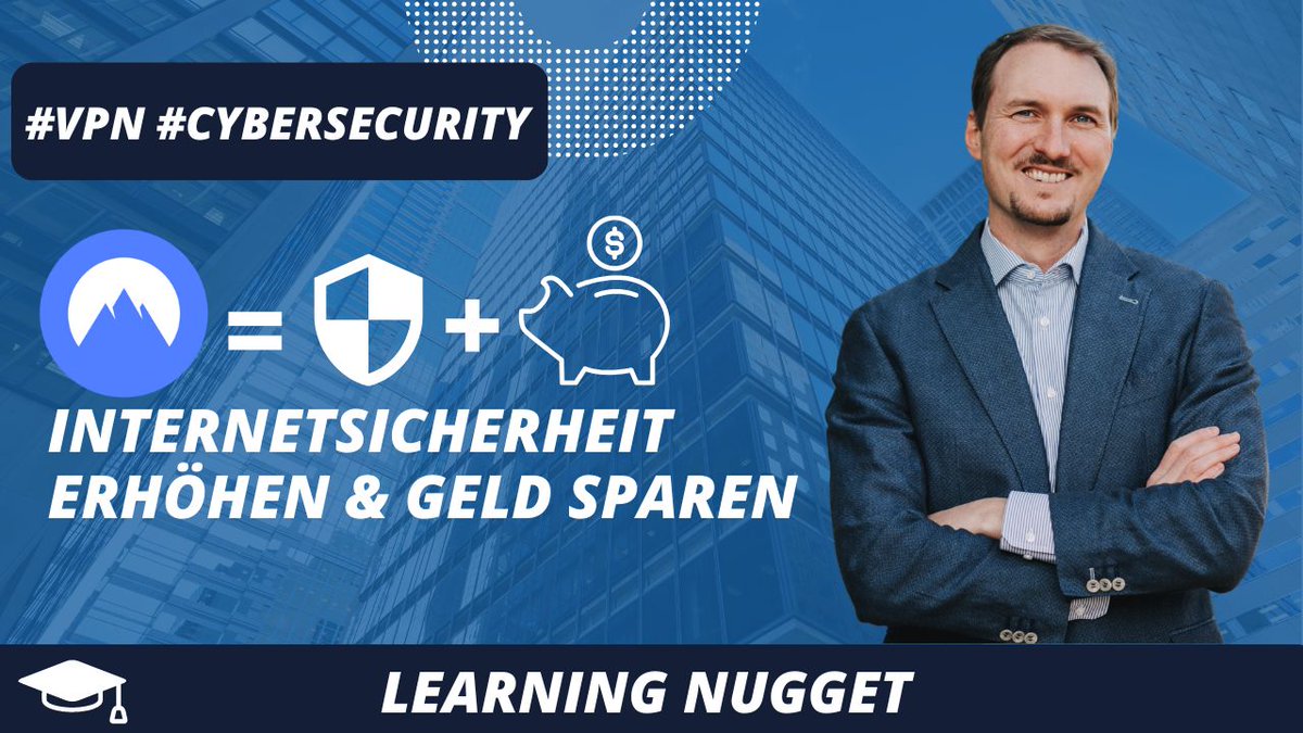 #𝗟𝗲𝗮𝗿𝗻𝗶𝗻𝗴𝗡𝘂𝗴𝗴𝗲𝘁 No. 53:  Increase internet security &amp; save money:
Do you know what a #VPN is? I'll show you how you can use it to surf more securely on the Internet &amp; save money at the same time. 
linkedin.com/posts/moritz-m… #MicroLearning #CyberSecurity @nordvpn