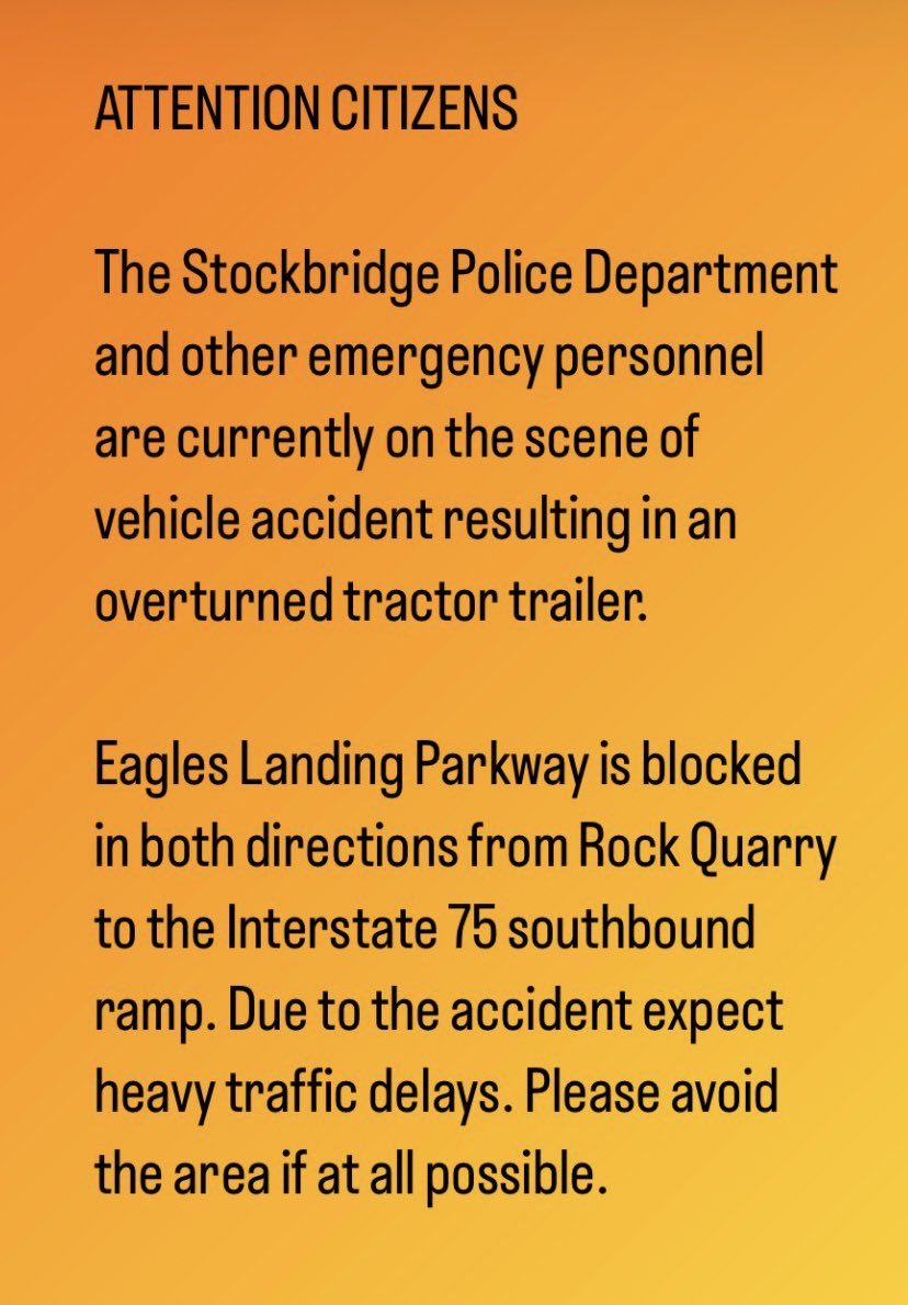 Stockbridge Police Department tweet media