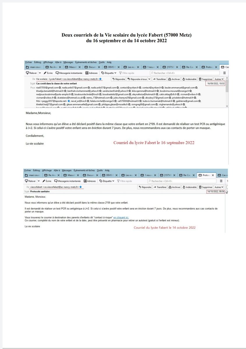 AssociationPEC's tweet photo. 🚨 ACTION contre INJONCTION
On nous a signalé que des établissements scolaires (collège et lycée ) de la ville de Metz demandent un test PCR pour un retour en cours ou éviction de 7 jours si positif.
#StopTests #écoles #ProtegeonsNosEnfants https://t.co/qymw0OXeFB