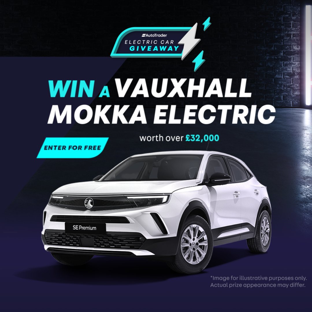 In this month's electric car giveaway, we are giving you the chance to win a Vauxhall Mokka Electric SE Premium worth over £32k!⚡️ You have until 31st October 2022 to enter and all information (including T&Cs) can be found in the link 👉 bit.ly/334LIoE