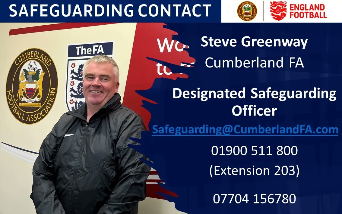WELCOME | We're delighted to introduce our new Designated Safeguarding Officer, Steve Greenway!

Steve joins the County FA after retiring from the police force.  

Read more here 👇 

buff.ly/3gcmJts 

#CumberlandFootball #Safeguarding