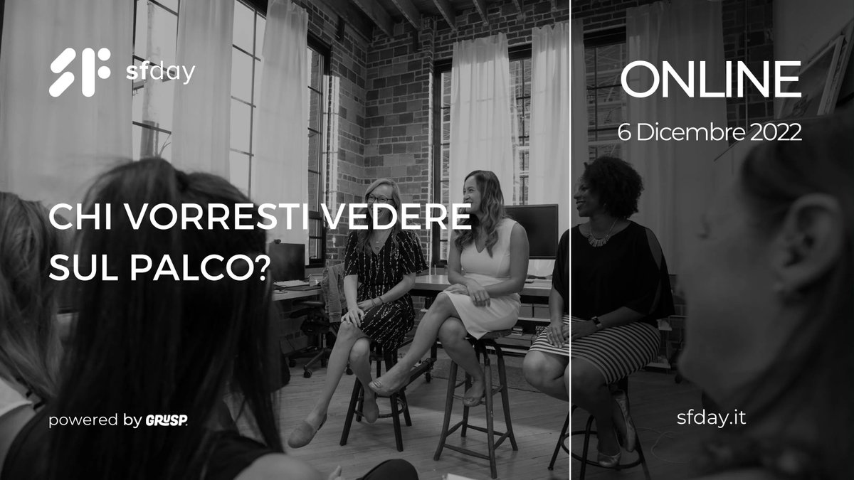 Chi vorresti vedere sul palco di sfday ?

Compila questo form per farcelo sapere: buff.ly/3TMEPSl

Ci vediamo 📍 Online il 📅 06.12.22 
🎫 buff.ly/3L3ki84 

<a href="/grusp/">GrUSP</a> #sfday #symfony #php