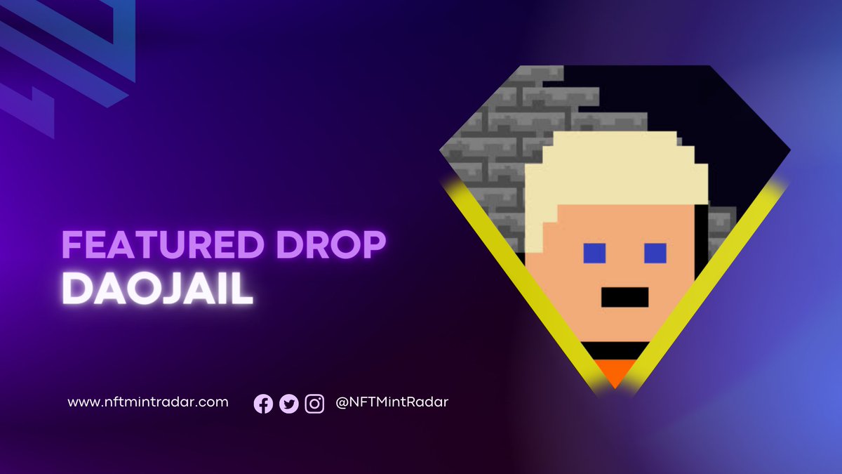 ⭐️FEATURED DROP⭐️

🚔 DaoJail (<a href="/daojailgame/">DaoJail</a>)

DaoJail is cool 10,000 prisoners on the #Ethereum Blockchain. Become a supporter to create a unique online quest game based on jailbreak.

#NFT #NFTCommunity #EthereumNFT #ETH
 
Discover⬇️
nftmintradar.com/nft-drops/daoj…