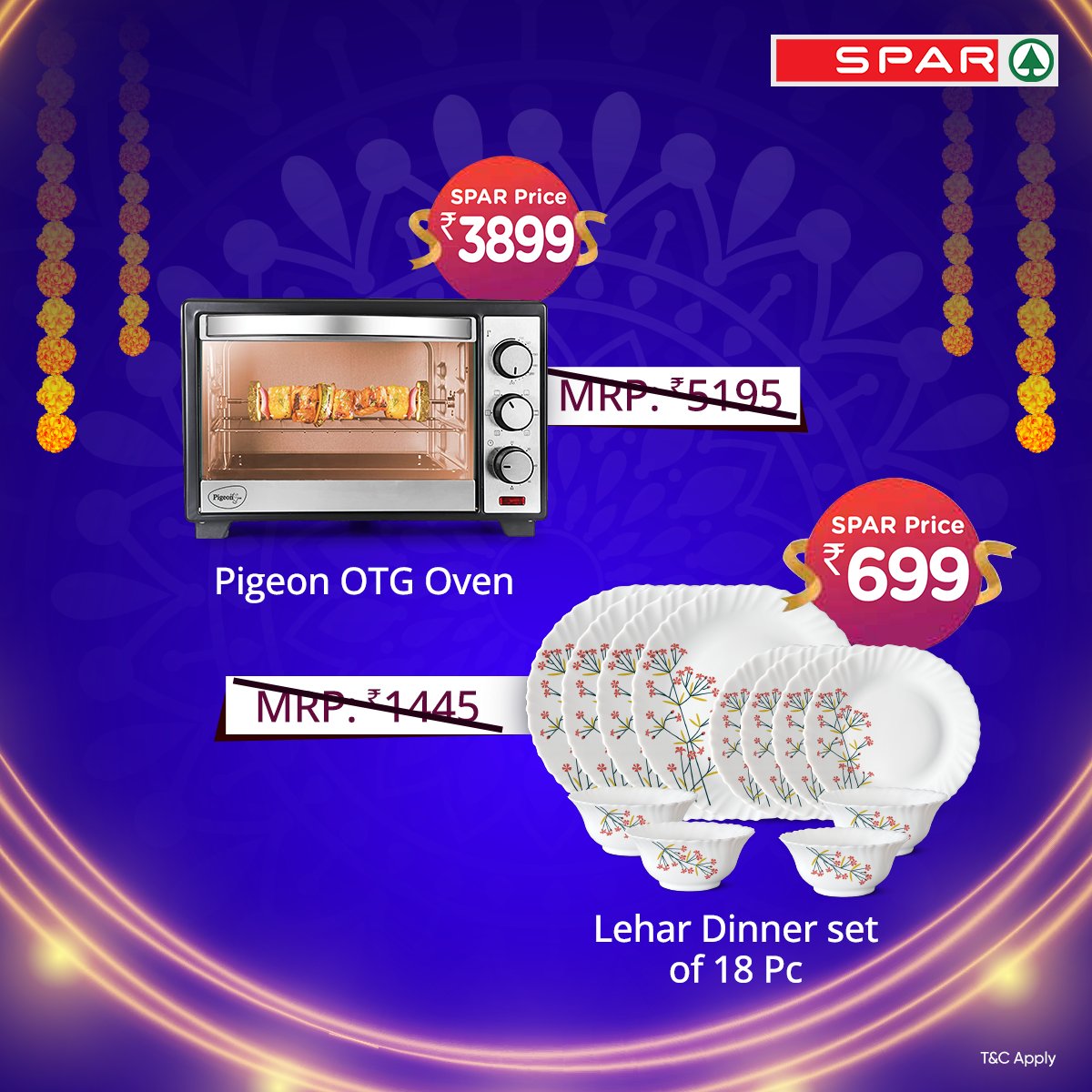 SparIndiaHyper's tweet photo. Shower your loved ones with the light of love, this Diwali. โจ Shop for over 500 products for your loved ones at your nearest SPAR store. ๐
#SPAR #Diwali #Gifts #Surprises #Deals #Offers #VisitNow #Shop #BestDeals #SPARStore https://t.co/CebJ4xlE38