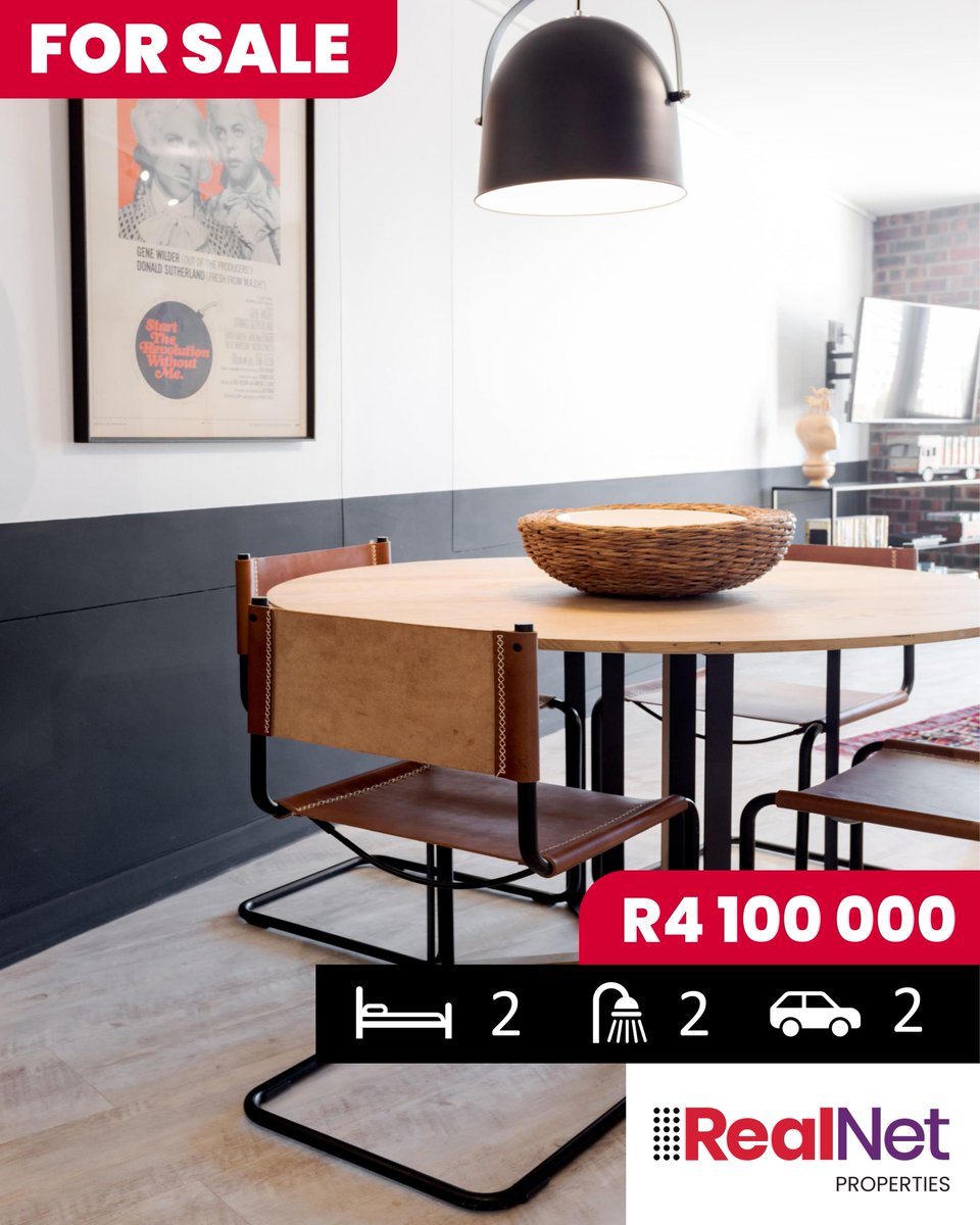 danielsking83's tweet photo. FOR SALE!! #forsale 2/2
2 Bedroom
2 Bathroom
95m2
De Waterkant
R4 100 000
https://t.co/qpcs6fYxK9
#newlisting #apartment #interior #interiordecor #interiordesign #dewaterkant #lounge #kitchen #bedroom #bathroom #mountainview #tablemountainview #stunningviews #dreamhome #RealNet https://t.co/dyFdcnc2Jp