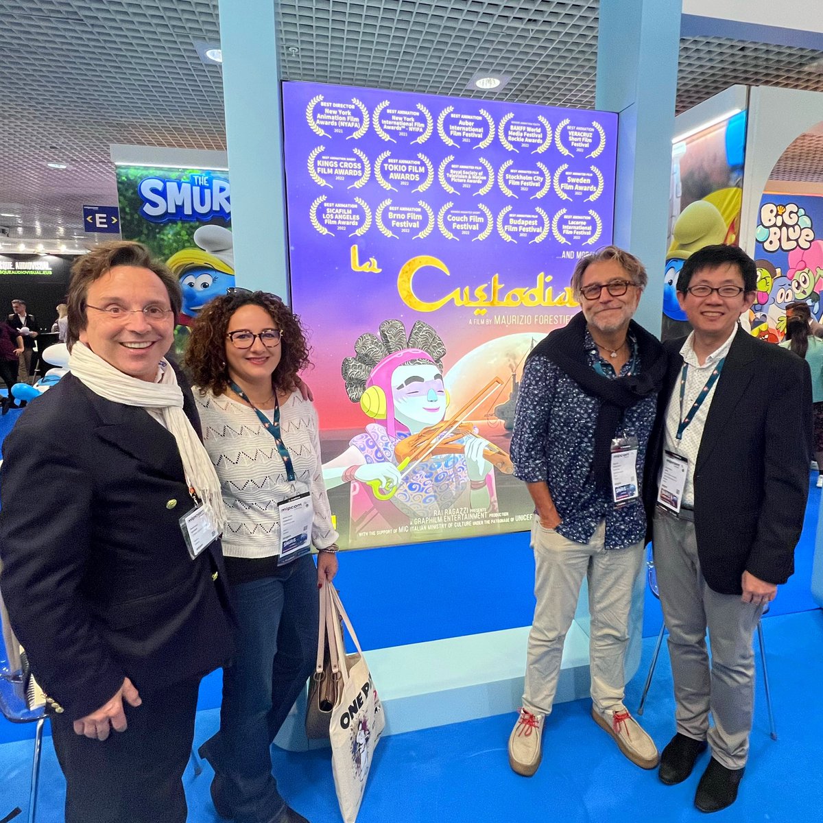 CyberGroupSDs's tweet photo. Letโs start this MIPCOM! We are onsite with the dream team. Meet us booth #R7D22 ๐until Thursday October 20๐ MIP Markets #Cannes #market #animation #dreamteam @Graphilm #ScrawlAnimation @AproductionsUK #MIPCOM https://t.co/dAomb4p1G7