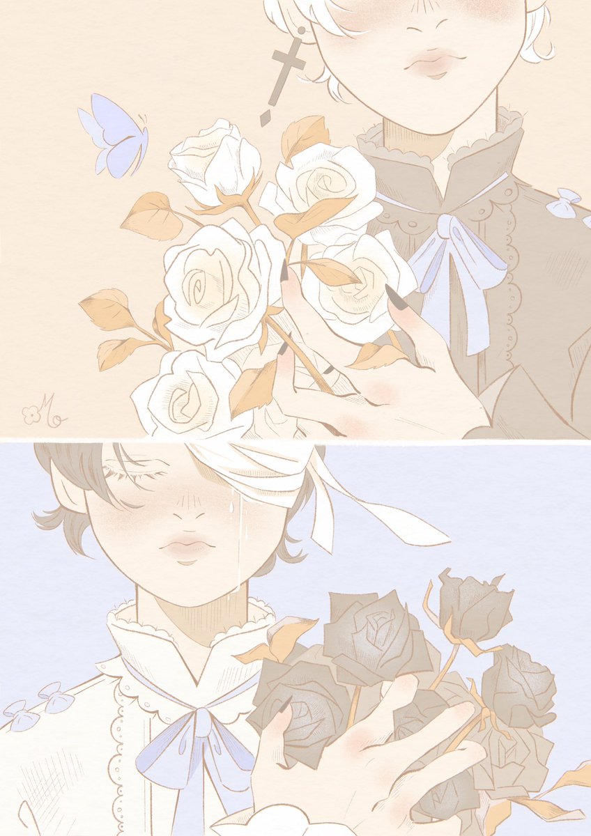 morgane__rose's tweet photo. 🦋how sad it is… 
…to watch the flowers dying🦋

#oc #illustration https://t.co/j57jMTaosh