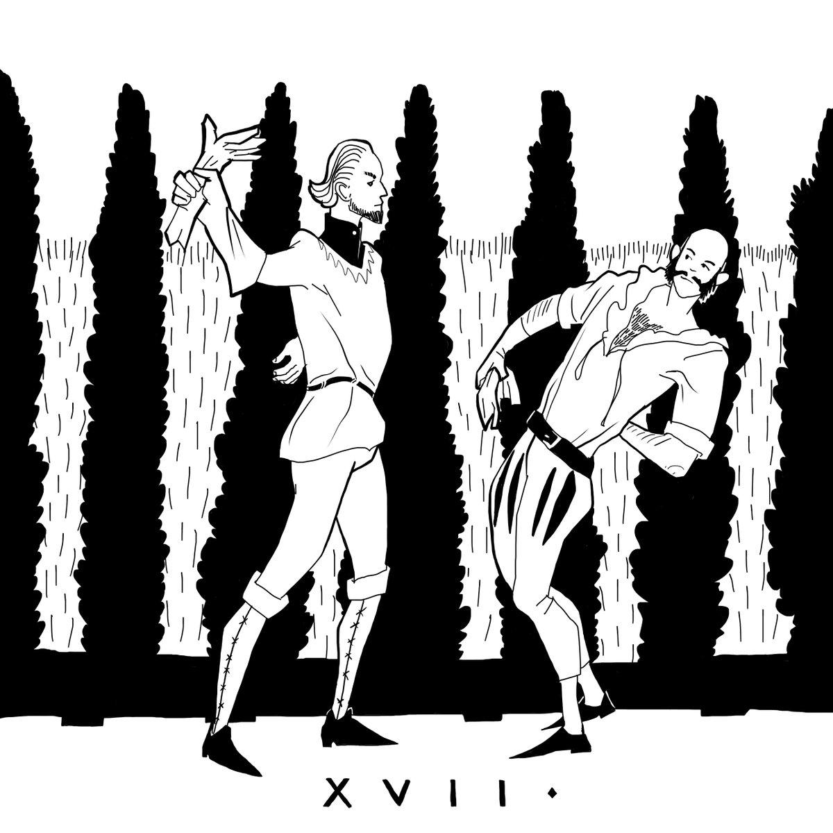 Xernist's tweet photo. >> SALTY << My entry I made for #inktober day 17 in 2022.  #digitalart #DigitalArtist #illustration #blackandwhite #duel  #glove #fancy #krita https://t.co/bhwS4DFABU