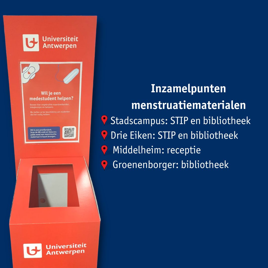 Vandaag is het ‘Internationale dag tegen #armoede’ Doorbreek samen met @UAntwerpen en het STIP het taboe rond #menstruatiearmoede door menstruatiematerialen in te zamelen voor studenten of een vrije gift te doneren via het Universiteitsfonds Antwerpen: uantwerpen.be/studenten-in-n…