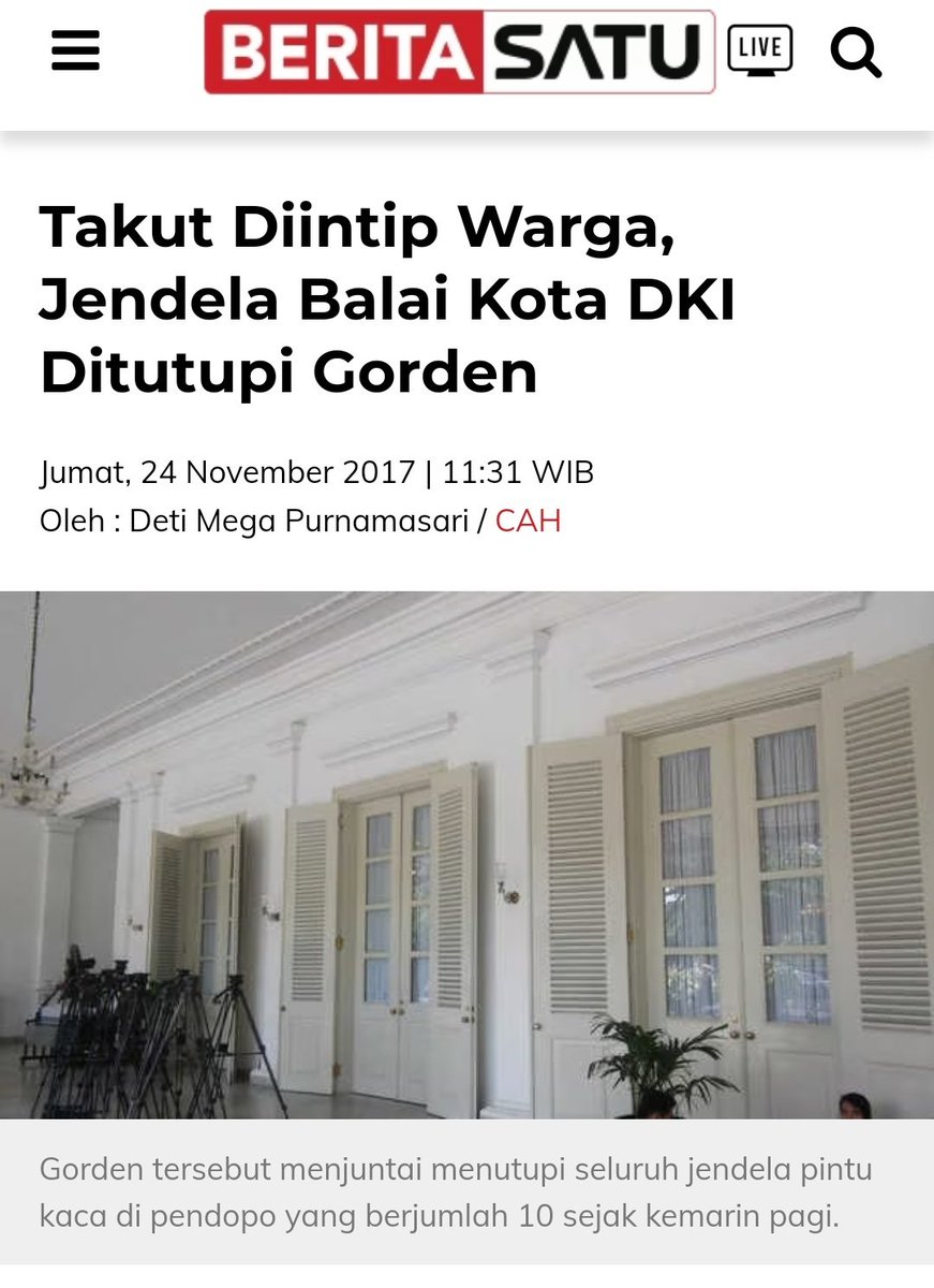 GunRomli's tweet photo. Era Ahok selain membuka posko pengaduan di Balai Kota, bertemu langsung dengan warga, juga ada aplikasi Qlue unt pelaporan publik. Keduanya TIDAK DILANJUTKAN di era Anies. Malah ditutup gorden, takut diintip warga katanya 🙈 https://t.co/OFz1lRKiKB