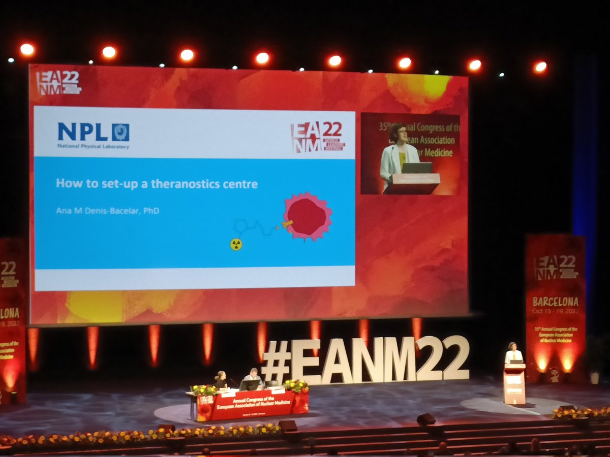 Excellent talk at #EANM22 by <a href="/DrADenisBacelar/">Ana Denis-Bacelar</a>  on setting up a theranostics centre