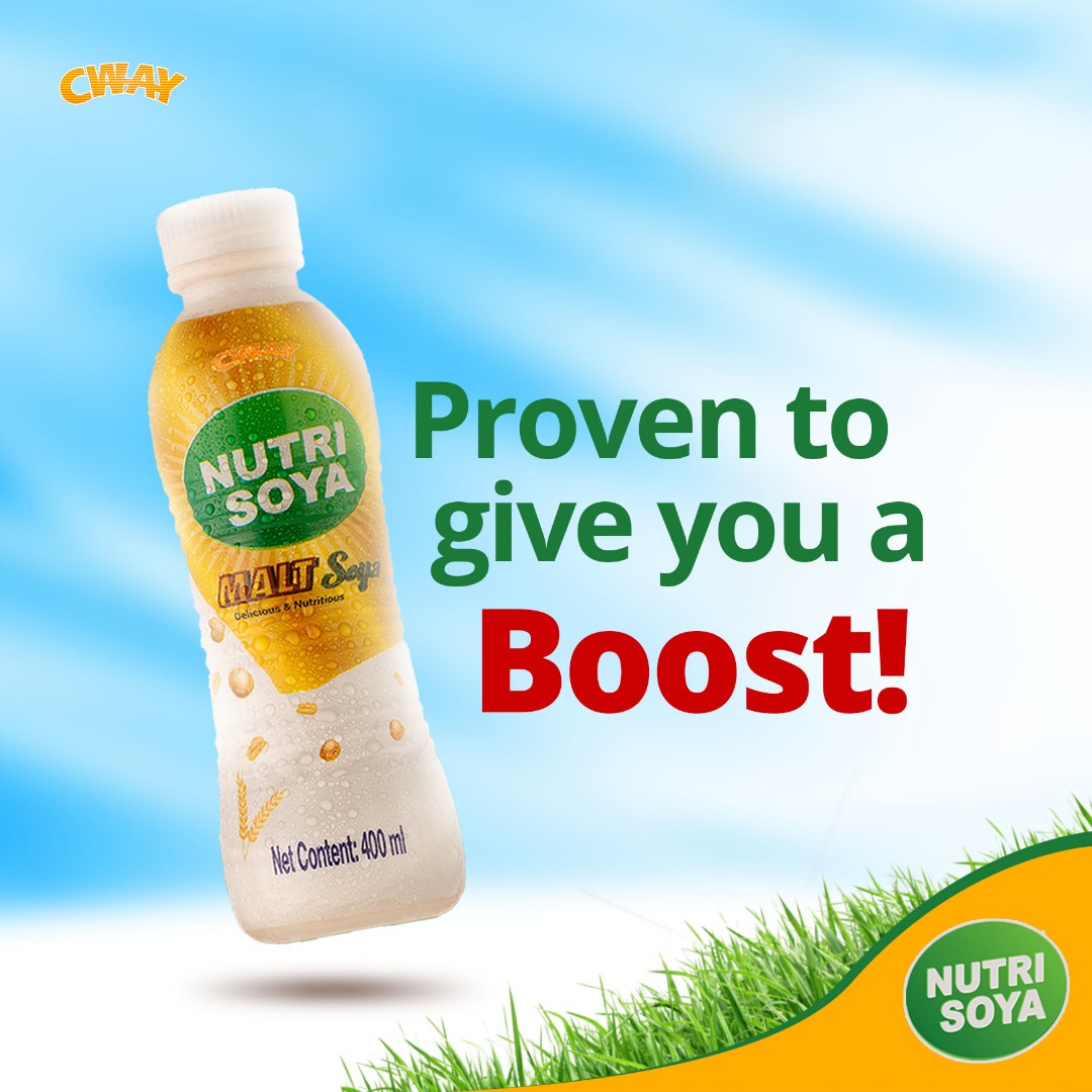 nutri_soya's tweet photo. You need all the boost to smash your goals this new week.
#NutriSoya #Soybeans #Soymilk #RichInProtein #PowerOfProtein https://t.co/v3DstvalSK