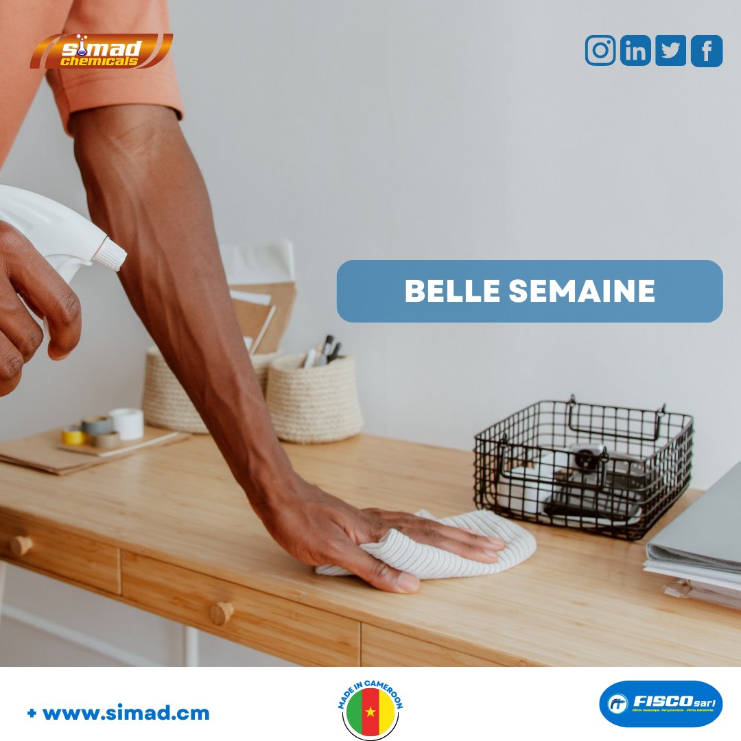 simad_chemicals's tweet photo. Bonne semaine à notre aimable clientèle!
#fisco #SIMAD #purifyyourlife https://t.co/mIRkIugqiG