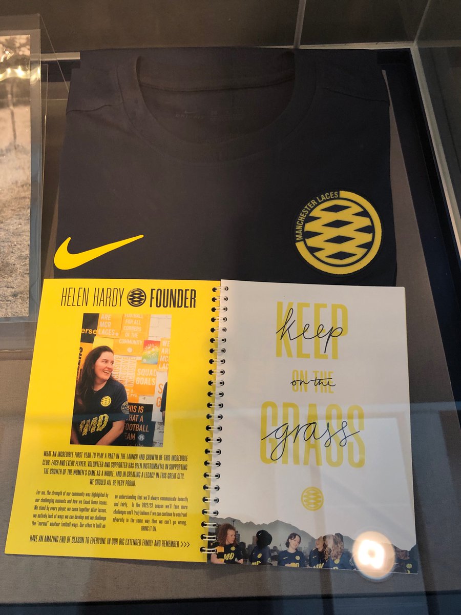 CuratorMarek's tweet image. Big thank you to @ManchesterLaces for their involvement in our ‘Crossing The Line’ women’s football exhibition Part 2 @FootballMuseum @helenfootball 🙌