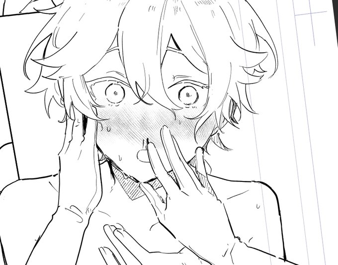 すけべなシーンで攻めに鼻血ださせがちマン 