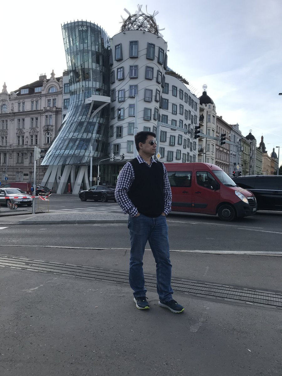 thedrcsp's tweet photo. Dear Friends, A very good afternoon to all of you🙏, I am back from holidays and from today onwards videos will come on Latest Share Market. Meanwhile Enjoy our Day 1 trip to Prague (Czech Republic) at Dancing House, Astronomical Clock, Charles Bridge &amp; Franz Kafka Statue. https://t.co/dmwI1SJZE2