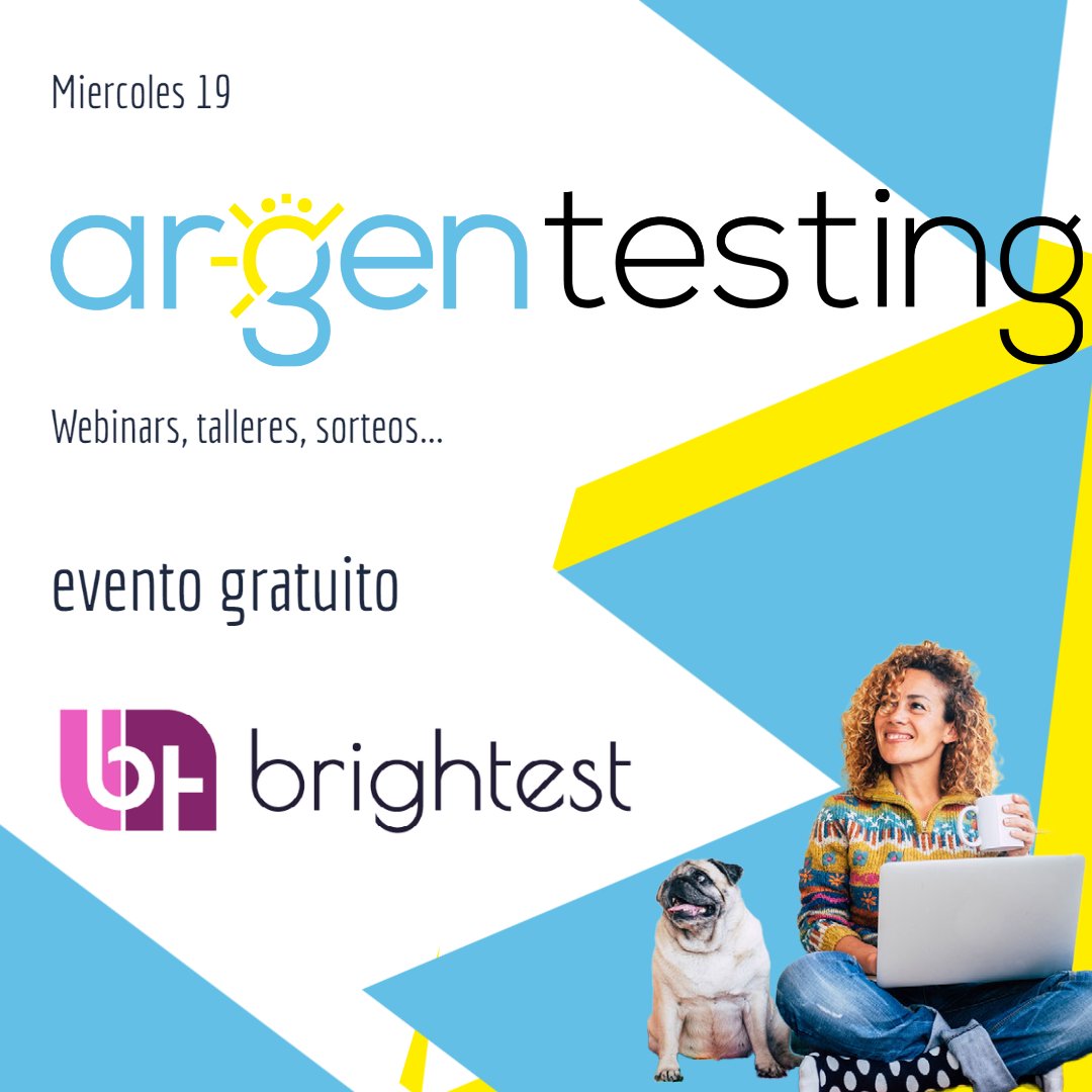 El <a href="/argentesting/">argentesting</a> inicia el miercoles!!
Aquí la agenda de webinars, talleres y sorteos :argentesting.com/agenda-2022/

registro GRATUITO!!

Patrocinado por <a href="/BrightestOrg/">Brightest</a> 
#softwaretesting  #softwaretesters #qa #pruebasdesoftware #itargentina