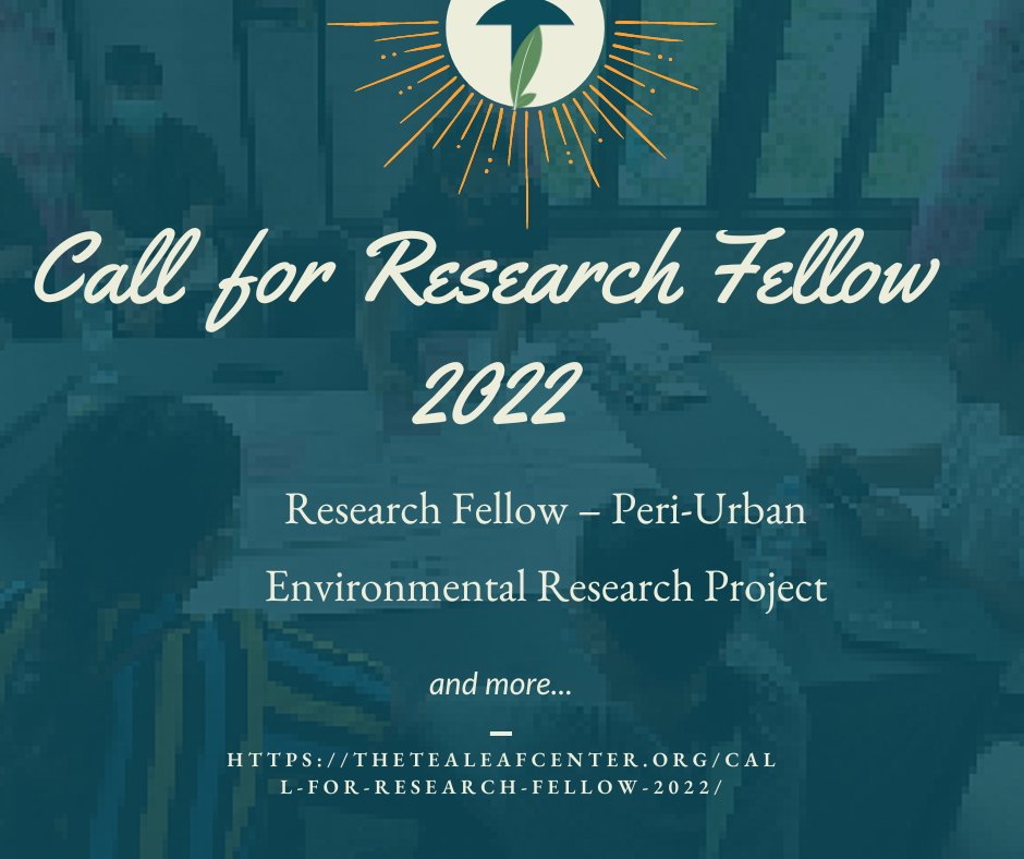 TeaLeafCenter's tweet photo. We are hiring a full-time Research Fellow! Start date ASAP.  
Read more about position and apply here https://t.co/81UTeGNq0n https://t.co/YB8AzmMOCb