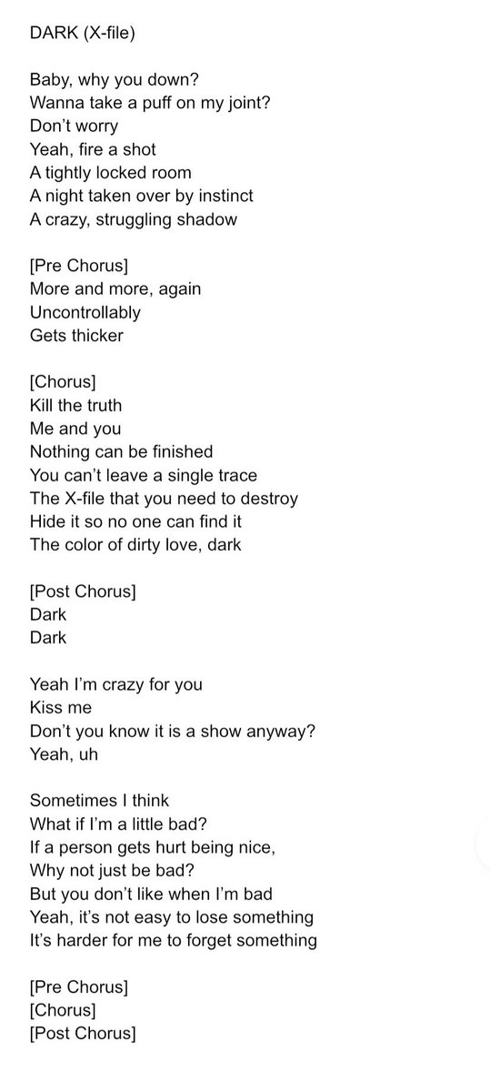 (G)I-DLE - DARK(X-File) Lyrics English Translation @G_I_DLE #GIDLE   #여자아이들   #NXDE