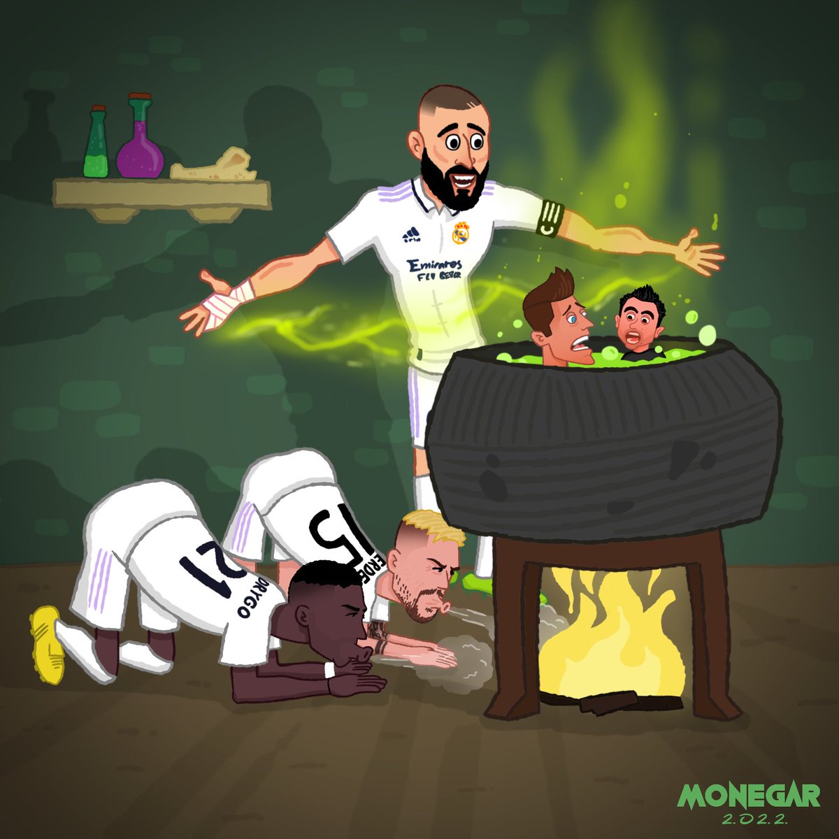 monegar_ir's tweet image. This team is magical 😵‍💫🔥
Real Madrid triumphed in the El Clasico thanks to goals from Benzema, Valverde and Rodrygo

#ElClasico #Benzema #laliga  #RealMadridBarcelona #RealMadrid