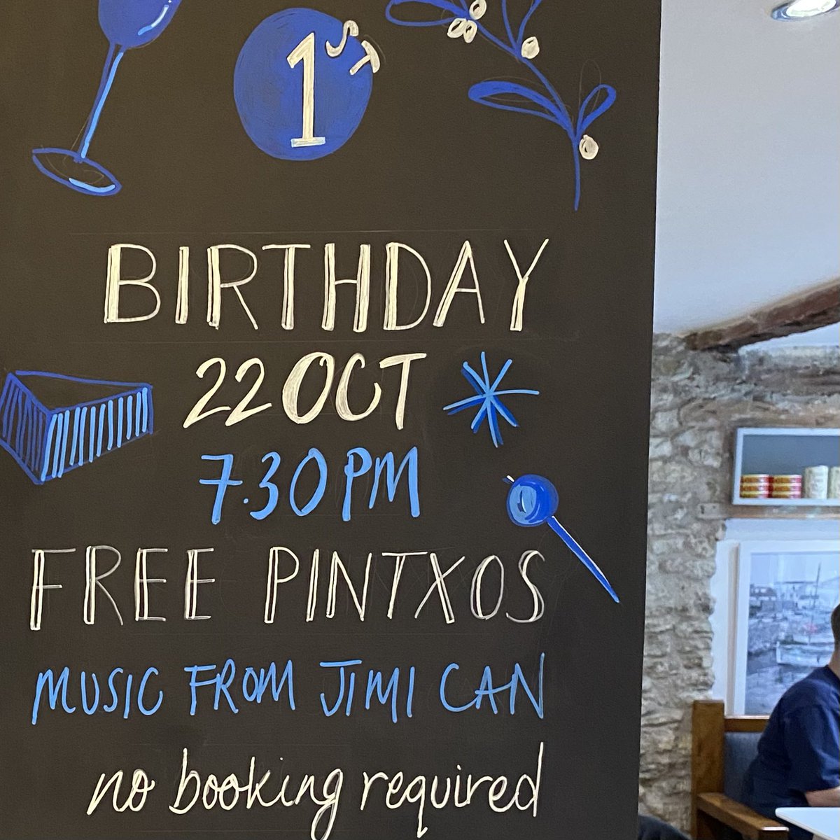 LoRapitenc's tweet photo. It’s our first birthday this Saturday! Come on down and join the party 🙌

#tapasrestaurant #cheapstreetfrome #spanishdeli #fromeindependent https://t.co/YHxHmwNEcR