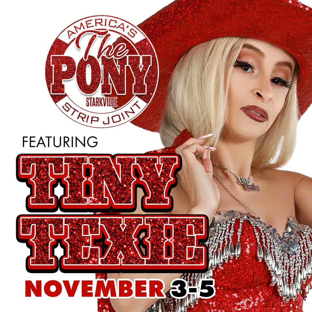 starkvillepony2's tweet photo. 💥SAVE THE DATES - NOVEMBER 3-5 💥
Join us as we welcome the TINIEST perfectly proportioned str*pper to The Pony! Get here early for the best seats, you don't want to miss this!
.
.
.
#TinyTexie #TinyDancer #Fun #FeatureDancer #ministripper #petite #ThePony #Starkvlle https://t.co/741bwv9em1