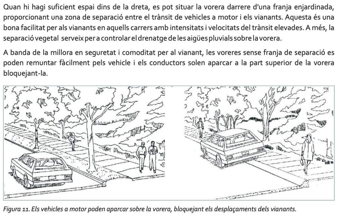 👉 𝐔𝐧 𝐝𝐞𝐥𝐬 𝐝𝐨𝐬 𝐝𝐢𝐛𝐮𝐢𝐱𝐨𝐬, 𝐮𝐬 𝐫𝐞𝐬𝐮𝐥𝐭𝐚 𝐦é𝐬 𝐟𝐚𝐦𝐢𝐥𝐢𝐚𝐫 𝐪𝐮𝐞 𝐥’𝐚𝐥𝐭𝐫𝐞❓ I què n’opineu del que es diu a l’encapçalament, damunt les vinyetes❓ Us ve al cap algun carrer de les Borges que pogués tenir aquesta mena de vorera i vial❓