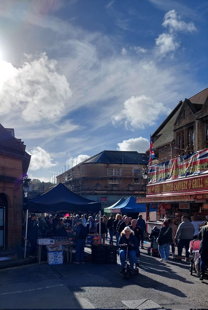 Pack Monday Fair getting busy, weather great come on down to Sherborne for a great day out, stalls, entertainment and fantastic local shops. <a href="/EventsCrewUK/">Events Crew</a> <a href="/SherborneCOT/">Sherborne Chamber</a> <a href="/SherborneTownCl/">Sherborne Town Council</a> <a href="/Abbey_104/">Abbey104</a>
