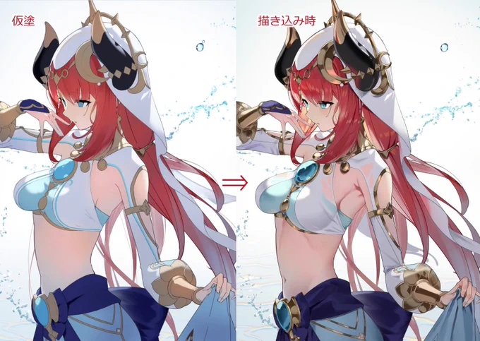 「描き込み作業時の情報量の増やし方」にタイムラプスを追加しました。  