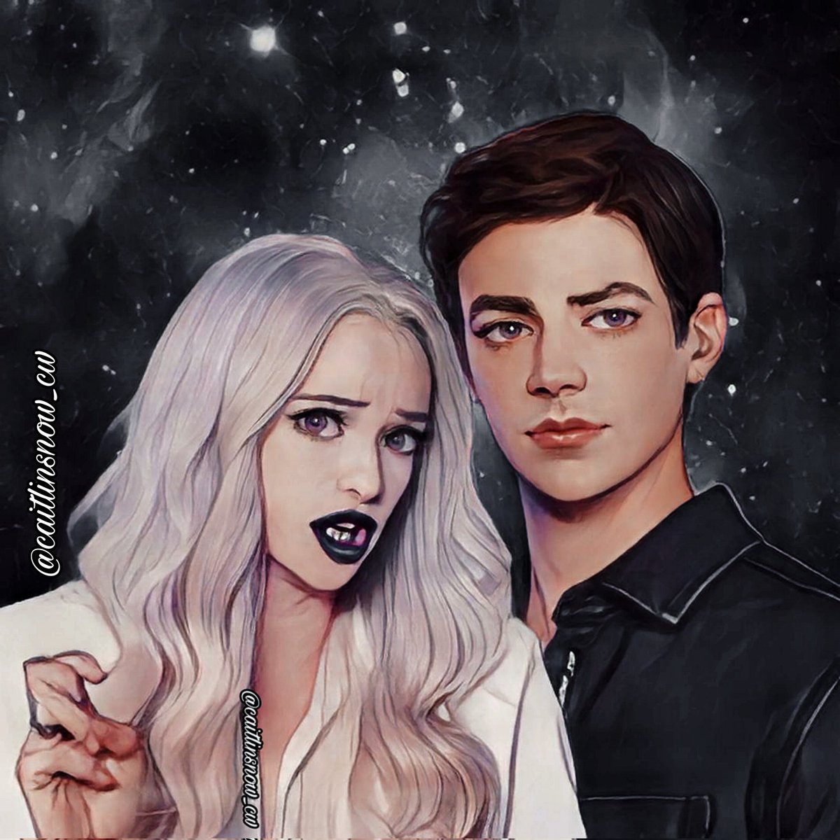 caitlinsnow_cw's tweet photo. My Edit: FROSTBARRY🥺🥰
With: @SpeedsterComet

#SnowBarry
#FlashFrost
#TheFlash 

Can you count all the stars
Shining brightly on the sky
In the clear cloudless night?

I just counted only two
The ones shining in yours eyes
With the brightest light
between all the stars.
— by: Me https://t.co/Yhh9VNoTQL