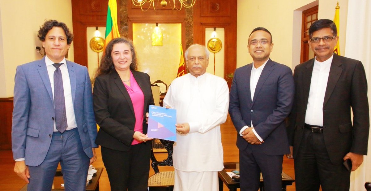 Dinesh Gunawardena 🇱🇰 (@dcrgunawardena) on Twitter photo met with ILO Country Director Simrin Singh & Snr Specialist of ILO HQ Sher Verick, joined by Labour Minister Nanayakkara, at the PMO, more... pmoffice.gov.lk
<a href="/simrinsingh/">Simrin Singh</a> <a href="/sher_verick/">Sher Verick</a> <a href="/ILOColombo/">ILO Sri Lanka & the Maldives</a> <a href="/nanayakkara77/">Manusha Nanayakkara</a> met with ILO Country Director Simrin Singh & Snr Specialist of ILO HQ Sher Verick, joined by Labour Minister Nanayakkara, at the PMO, more... pmoffice.gov.lk
<a href="/simrinsingh/">Simrin Singh</a> <a href="/sher_verick/">Sher Verick</a> <a href="/ILOColombo/">ILO Sri Lanka & the Maldives</a> <a href="/nanayakkara77/">Manusha Nanayakkara</a>