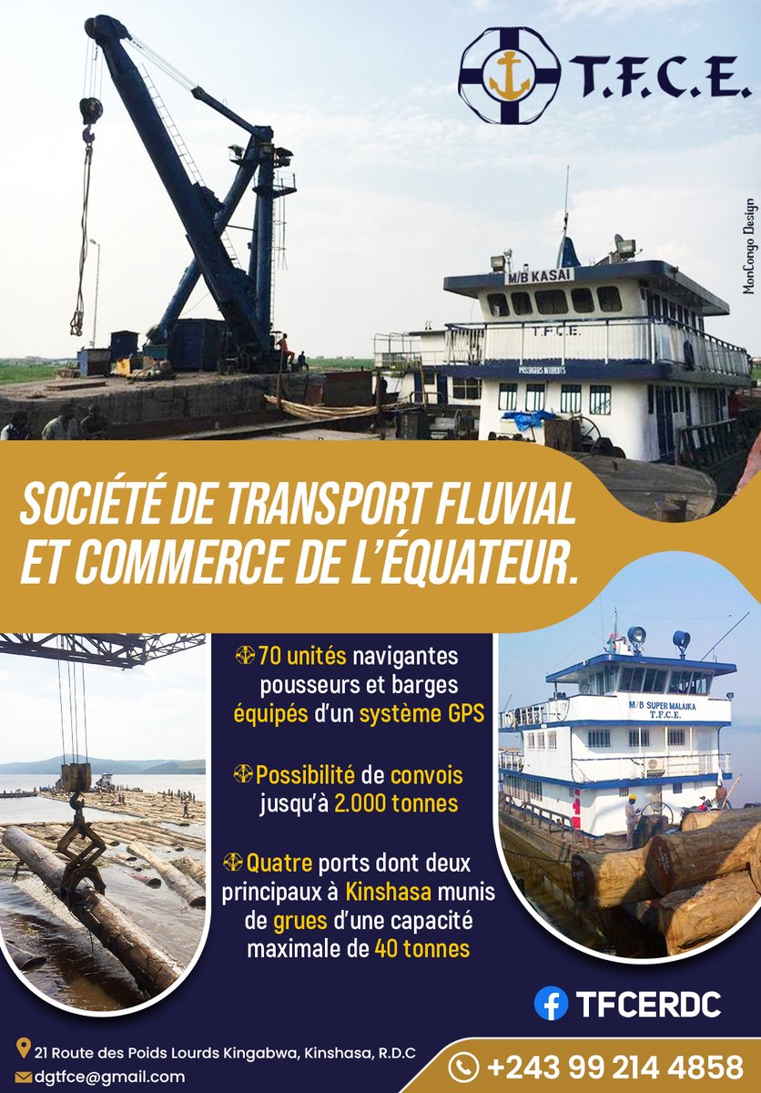 MonCongoRDC's tweet photo. Transport des marchandises en toute sécurité.
.
.
.
#MonCongo #rdc #drc #kinshasa #rdcongo #tfce #transporteur #Marchandise #securite #kisangani #kiwit #bangui #fluvial https://t.co/sm5EGM4ewk