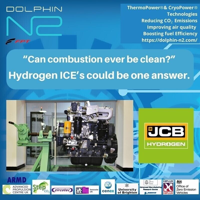 dolphin_n2's tweet photo. "Can combustion ever be clean?" Hydrogen ICE's could be one answer.
https://t.co/CBKwVBI1Au #AdvancedPropulsionCentre,#CumminsInchydrogen,#H2,#Hydrogen,#HydrogenTrucks,#Zeroemissions
@JCBmachines
@CumminsEngines
@theapcuk
@uniofbrighton https://t.co/D2t0c0yXIO