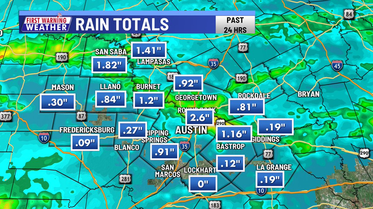 Kristen Currie on Twitter "Preliminary rain totals show a good soaking