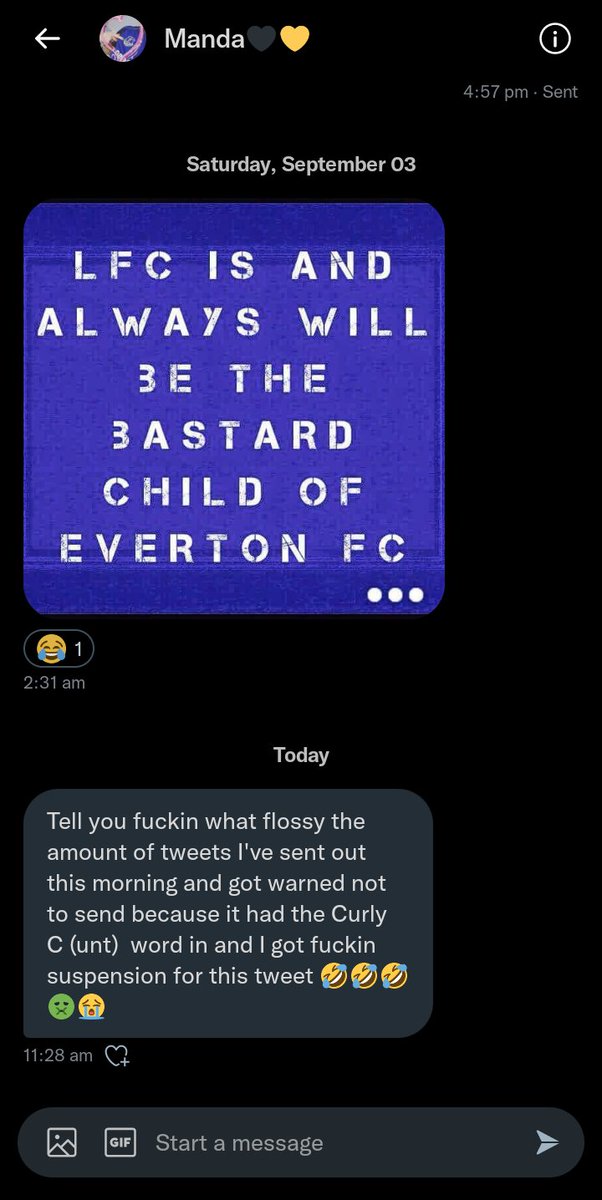 DollyDay88's tweet photo. 🤣🤣 @EfcManda  can't keep her gob shut can she the div 

She will be back in 12 hours https://t.co/OjbPVYHL25