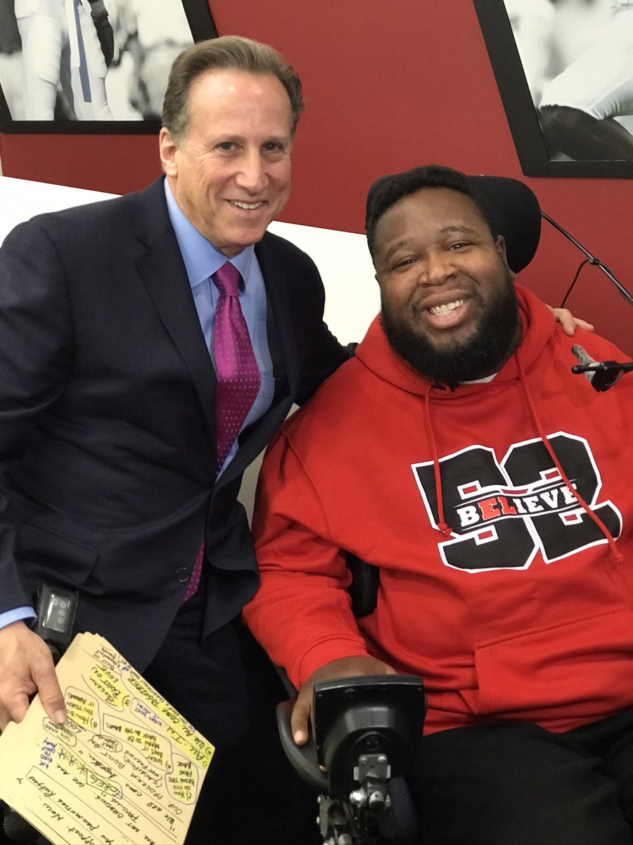 It’s hard to believe it’s exactly 12 years since my good friend, @EricLeGrand52 suffered a serious spinal cord injury while playing for @RFootball . I’m still amazed by your courage, determination & positivity, Big E. And I still “believe!” Love you to the moon and back, Eric!