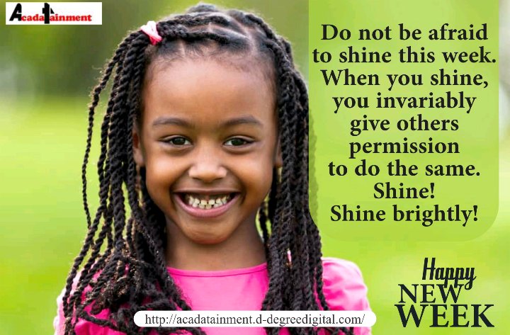 acadatainment's tweet photo. Its Monday again remember to always give your best while you work cause quality means doing it right when no one is looking ... https://t.co/KrbQnKY4ax