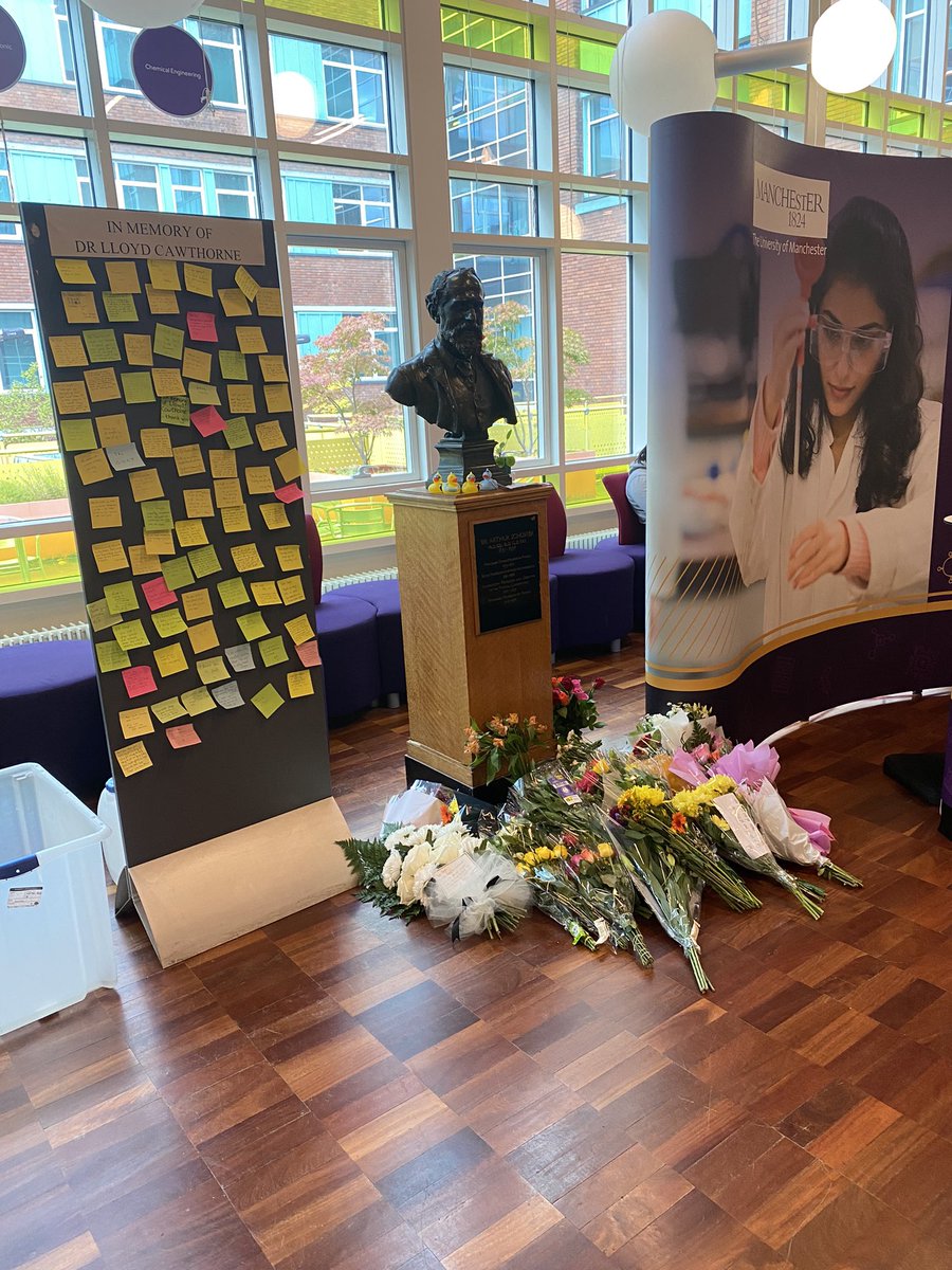 Stefan Söldner-Rembold (@soldnerstefan) on Twitter photo We are saddened to have lost Lloyd Cawthorne, an outstanding lecturer and inspirational teacher. His students created an impromptu memorial last Friday. Our thoughts are with his friends and family. <a href="/UoMPhysics/">UoM Physics & Astronomy</a> <a href="/PhysSoc_UoM/">PhysSoc Manchester!</a> We are saddened to have lost Lloyd Cawthorne, an outstanding lecturer and inspirational teacher. His students created an impromptu memorial last Friday. Our thoughts are with his friends and family. <a href="/UoMPhysics/">UoM Physics & Astronomy</a> <a href="/PhysSoc_UoM/">PhysSoc Manchester!</a>