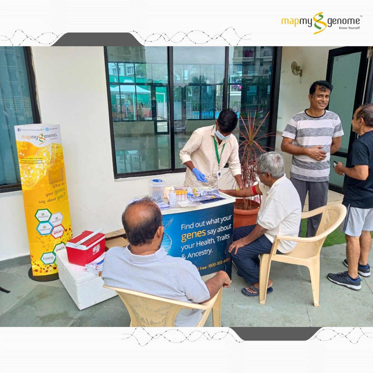 mapmygenome's tweet photo. 👉 Health camp organised at Indu Fortune Fields Gardenia, Hyderabad.
We will be conducting regular health camps as part of our mission to help people focus on their health proactively.
#healthcamp #diagnosticlab #dianostics #diagnostictests #mapmygenome #knowyourself https://t.co/Wjt618TRe1
