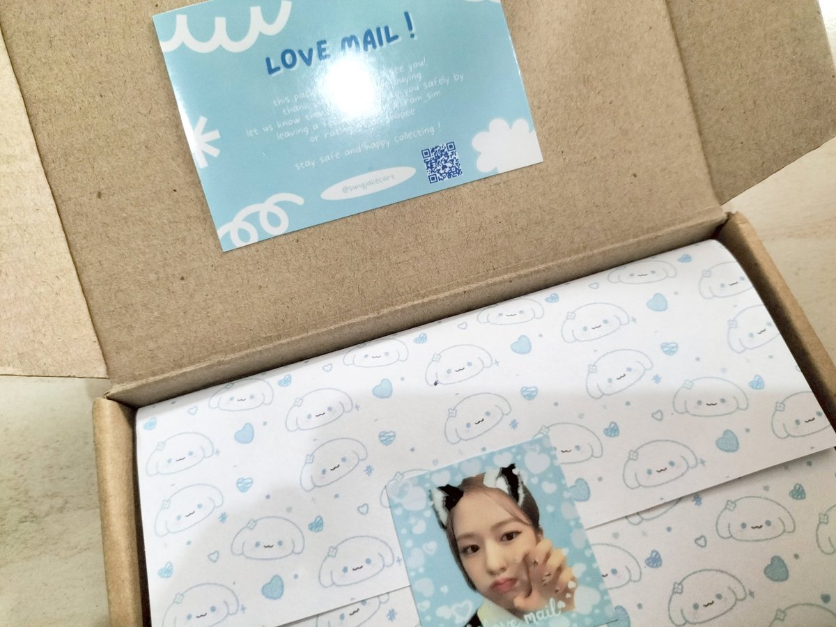 pjhaiurscart's tweet photo. ✉️💙 #pjhaiursmails
a love mail from @sungjakecart thank you so much for packing ji safely and also for the freebies omg... till our next transaction!! 🫶🏻🤍
#from_sim https://t.co/tl8TRa2IeS
