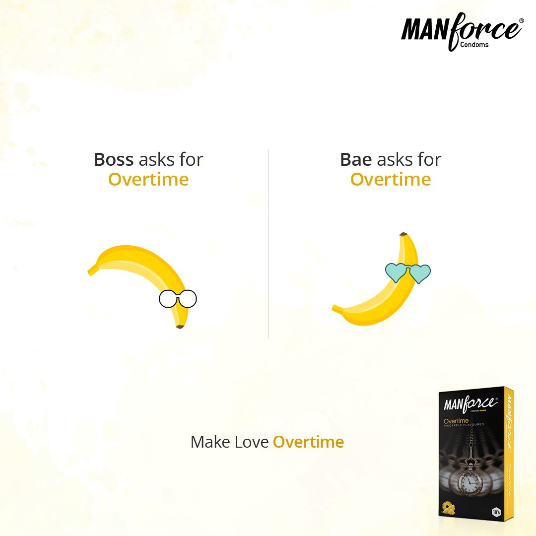 ManforceIndia's tweet photo. The Boss Bae is always right 😉
#MakeLoveOvertime #BossBae #Bae #Boss #OverTimeWork #AllNightLong #LateNight #GreatThingsTakeTime #ManforceCondoms #Fun #Love #Enjoy #NeverEndingLove #Timeless #Condoms #Overtime #LastLonger #FlavouredCondoms #SexualWellness #Pleasure https://t.co/UpdUussuW2